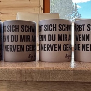 Tasse (Zaubertasse) "Färbt sich schwarz"